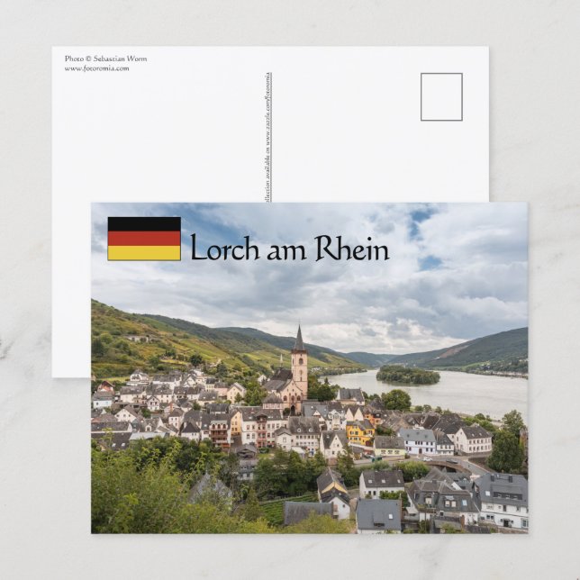 Lorch am Rhein Postkarte (Vorne/Hinten)