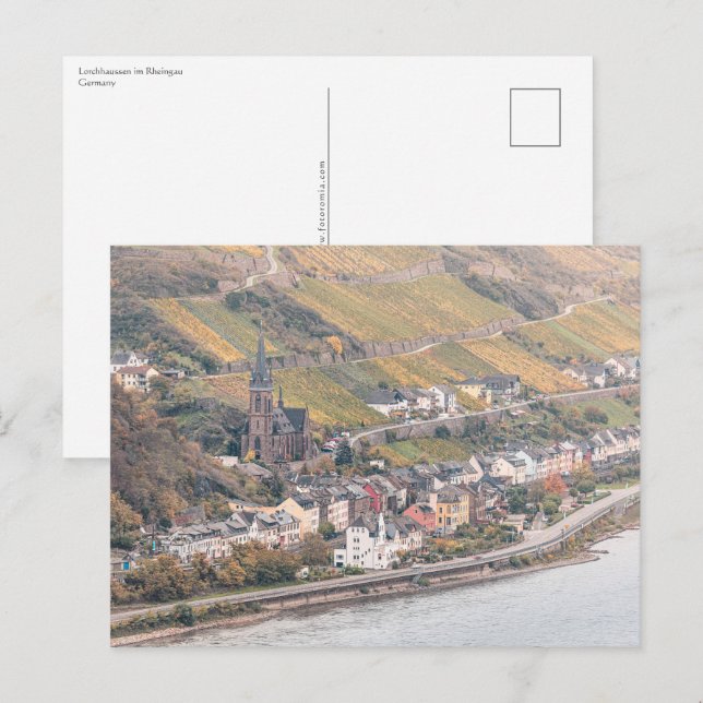 Lorchhausen Rheingau Postkarte (Vorne/Hinten)