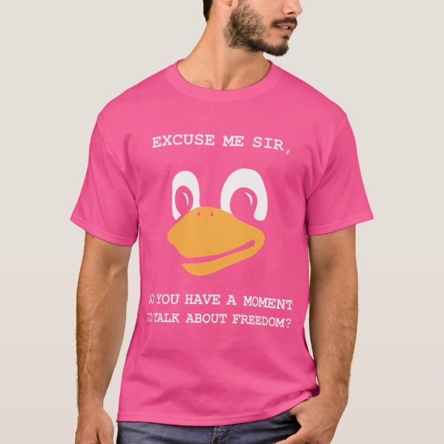 Lord and Savior Tux Penguin Linux Religion T-Shirt (Vorderseite)