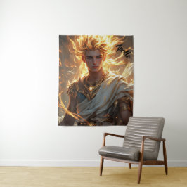 Lord Apollo Sun God Altar: Spirituelle Dekoration Wandteppich