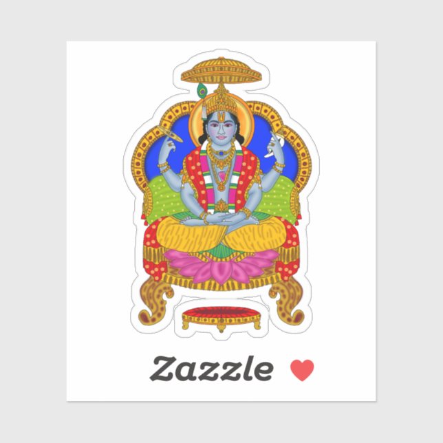 Lord Badrinath Sticker (Blatt)