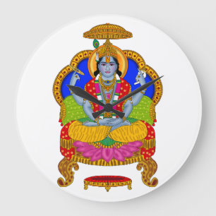 Lord Badrinath-Uhr Große Wanduhr