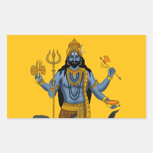 Lord Bhairava Aufkleber (Vorderseite)