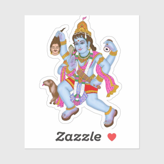 Lord Bhairava Stickers Aufkleber (Blatt)