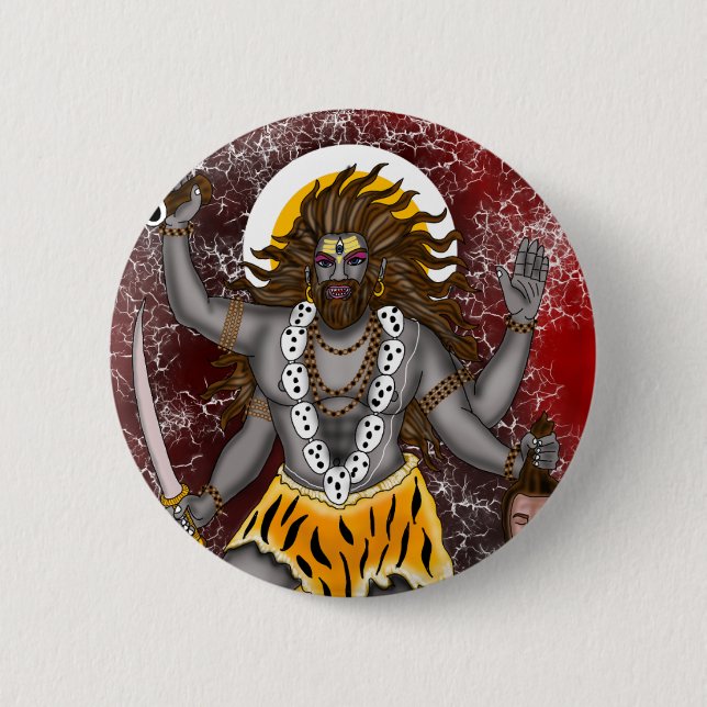 Lord Bhairava-Taschentuch Button (Vorderseite)