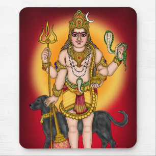 Lord Bhairava Wand  Mousepad