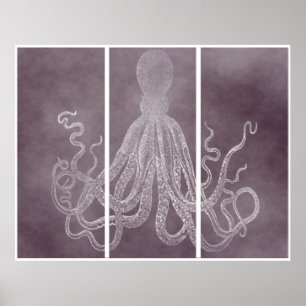 Lord Bodner Triptych in Dusky-Rosa Poster