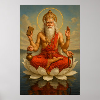 Lord Brahma | Der Schöpfer des Universums Poster