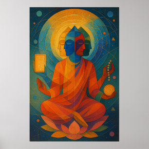 Lord Brahma - Schöpfer des Universums Artwork Poster