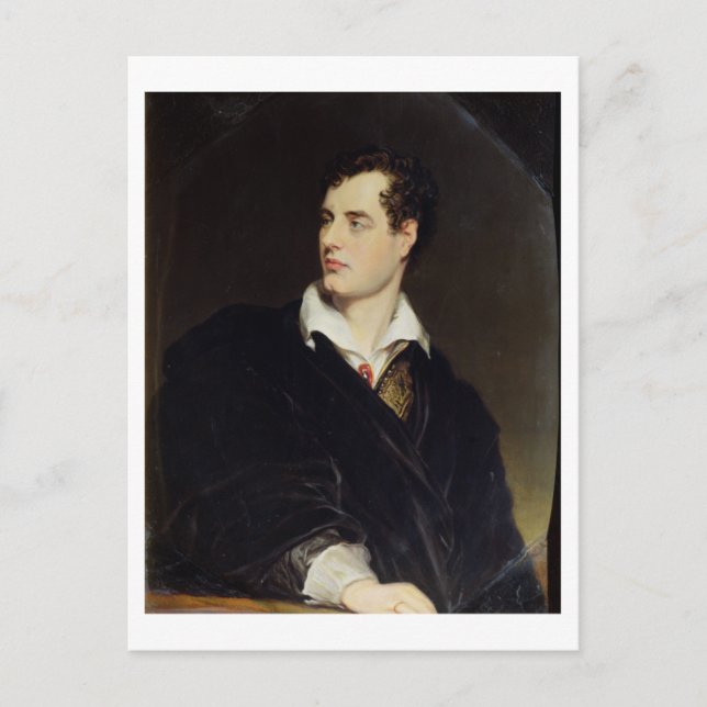 Lord Byron after a Portrait painted by Thomas Phil Postkarte (Vorderseite)