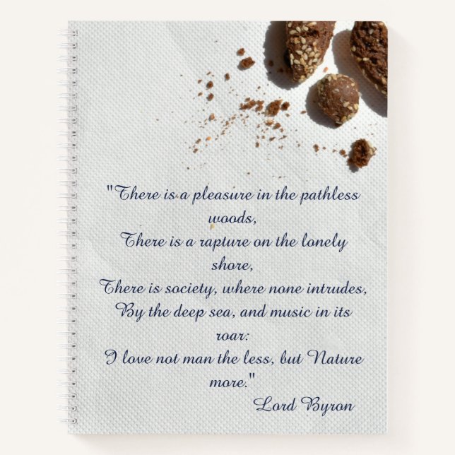 Lord Byron Liebe Letter Inspiration Notizbuch (Vorderseite)