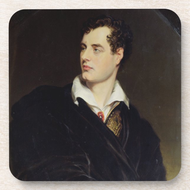 Lord Byron nach einem Porträt gemalt von Thomas Untersetzer (Vorderseite)