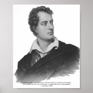 Lord Byron, Space Zitat, Poster