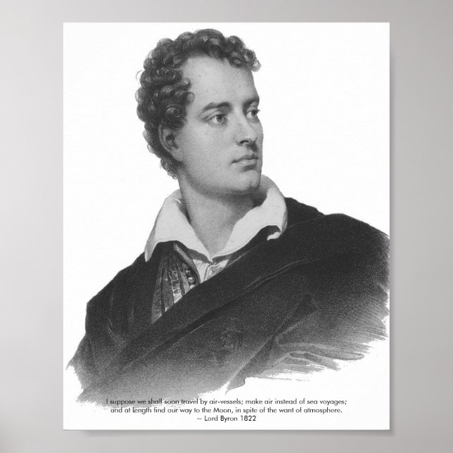 Lord Byron, Space Zitat, Poster (Vorne)