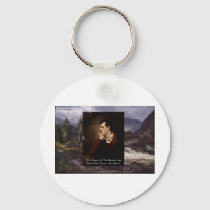 Lord Byron "Süße Stimme" Liebeszitate Geschenke T- Schlüsselanhänger