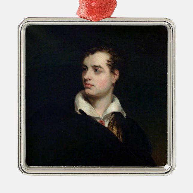 Lord Byron (von Laslett John Pott) Ornament Aus Metall (Vorne)