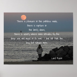 Lord Byron - Zitat - Kunstdruck Poster