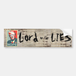 "Lord der Lügen" Graffiti-Wand mit Trumpf Autoaufkleber