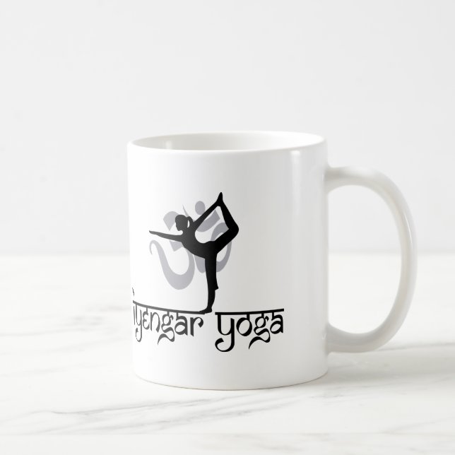 Lord des Tanz-Pose Iyengar Yoga-Geschenks Kaffeetasse (Rechts)
