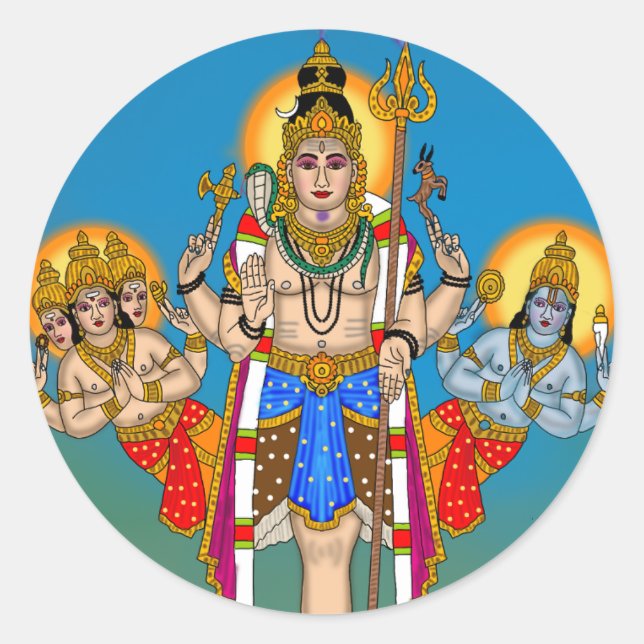 Lord Ekpada Shiva Aufkleber (Vorderseite)