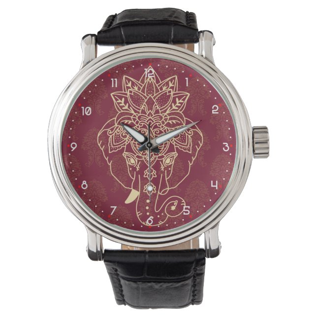 Lord Ganesh, beautiful and crispy image Armbanduhr (Vorderseite)