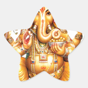 LORD GANESH HINDU GOD Stern-Aufkleber