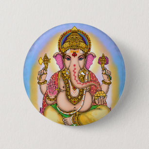 Lord Ganesha Designer Knöpfe Button