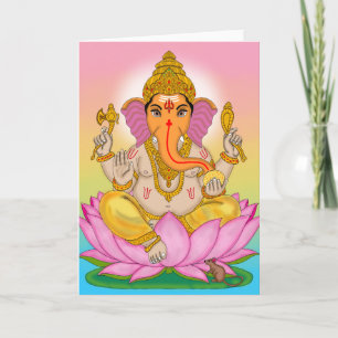 Lord Ganesha Grußkarte Karte