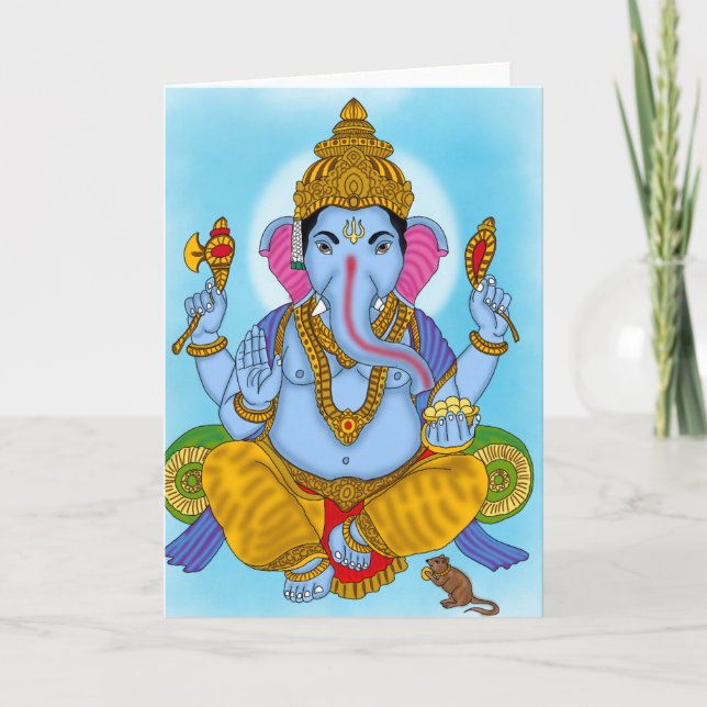 Lord Ganesha Grußkarte Karte (Vorderseite)