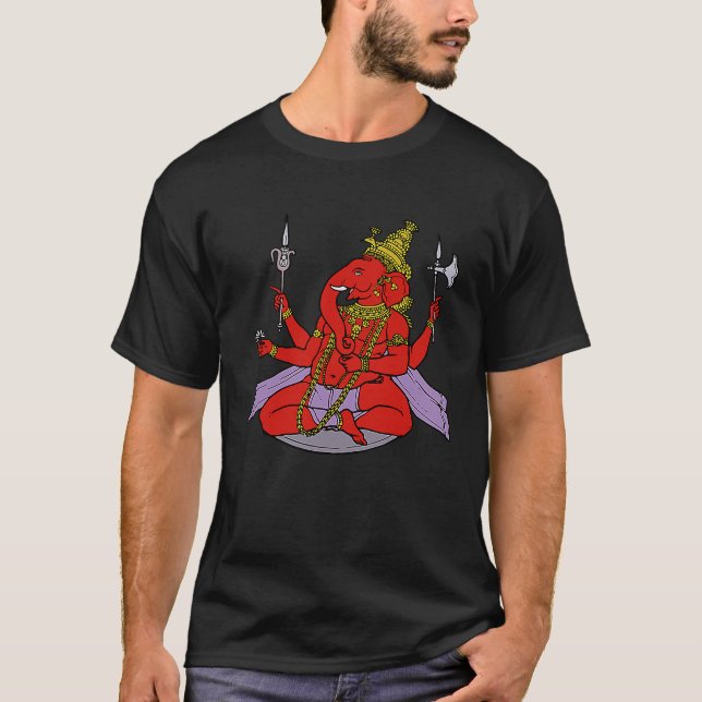 Lord Ganesha Hindu Deity Ganesh T-Shirt (Vorderseite)