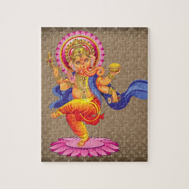 Lord Ganesha Hindu Gott Puzzle (Vertikal)