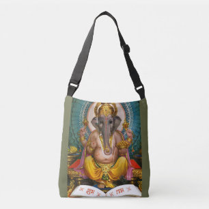 Lord Ganesha Indian Hindu Yoga Spiritual Tragetaschen Mit Langen Trägern