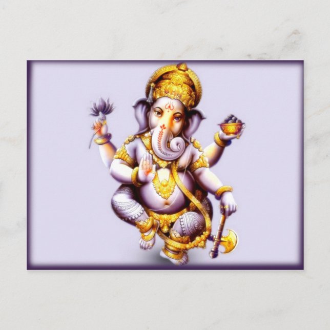 Lord Ganesha Postcard Postkarte (Vorderseite)