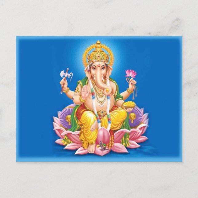 Lord Ganesha Postcard Postkarte (Vorderseite)