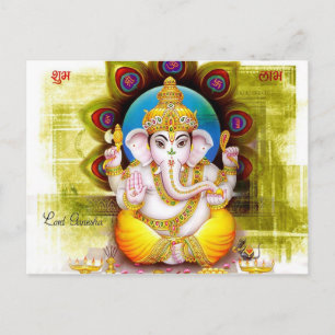 Lord Ganesha Postcard Postkarte