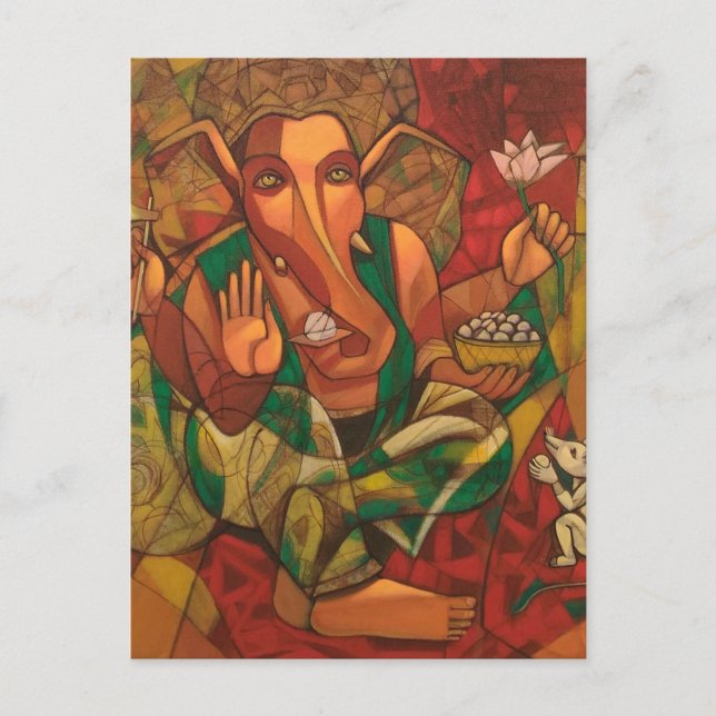 Lord Ganesha Postkarte (Vorderseite)