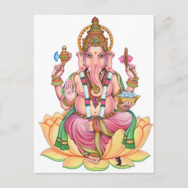 Lord ganesha postkarte (Vorderseite)