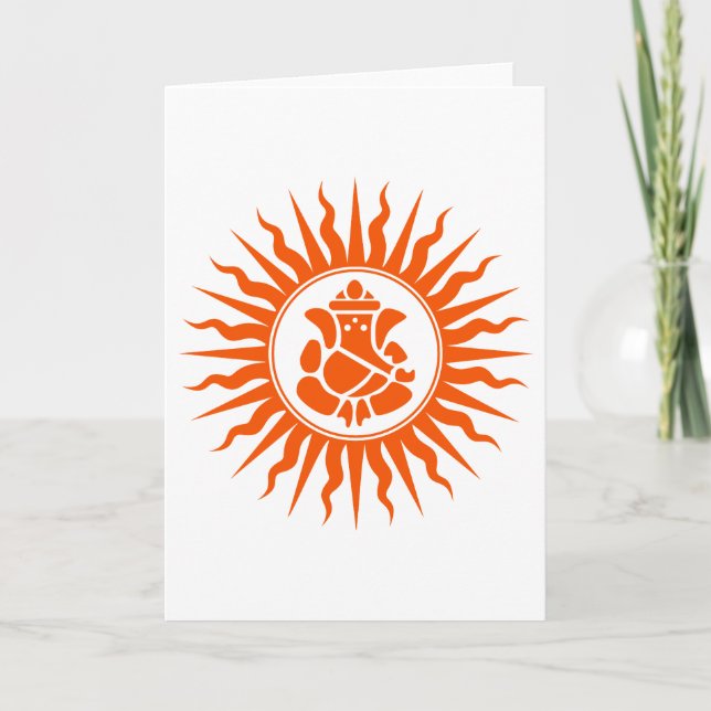 Lord Ganesha Sign Karte (Vorderseite)
