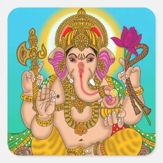 Lord Ganesha Sticker (Vorderseite)