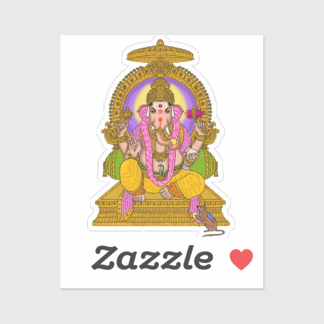 Lord Ganesha Sticker (Blatt)