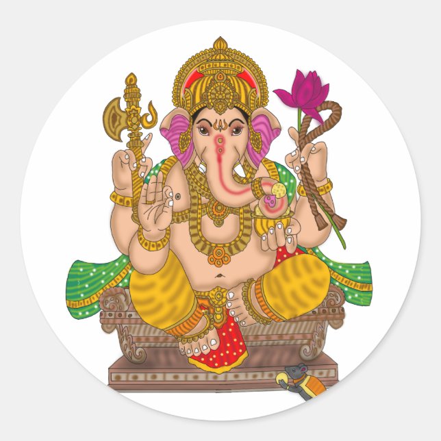Lord Ganesha Sticker (Vorderseite)