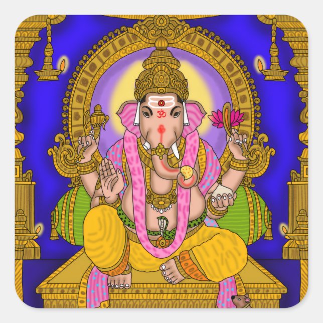 Lord Ganesha Sticker (Vorderseite)