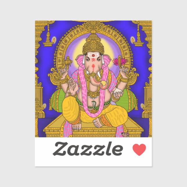 Lord Ganesha Sticker (Blatt)