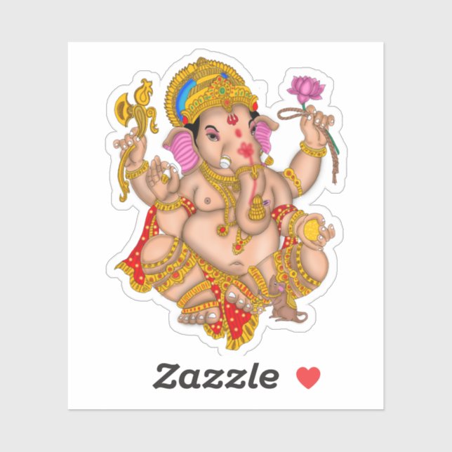 Lord Ganesha Sticker (Blatt)