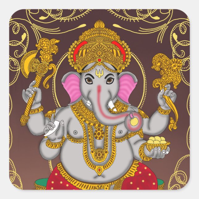 Lord Ganesha Stickers (Vorderseite)