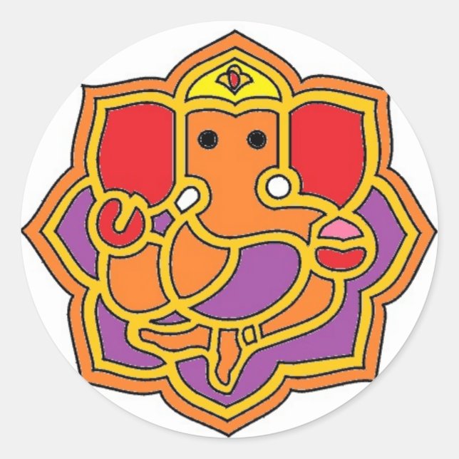 Lord Ganesha Stickers (Vorderseite)