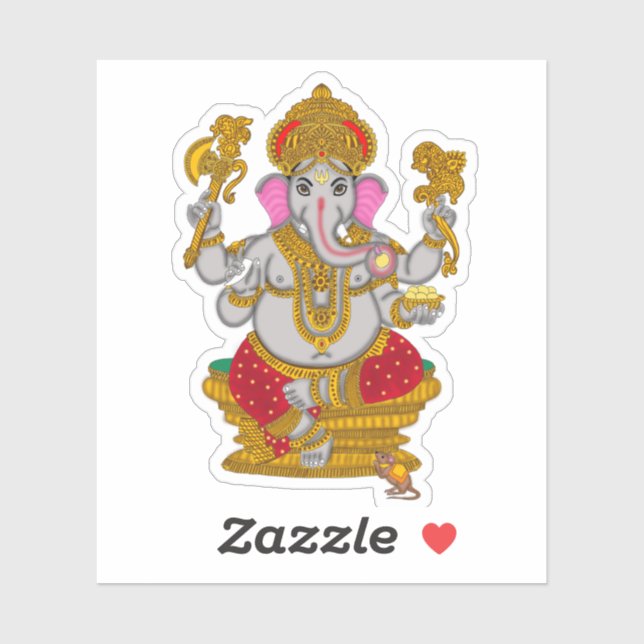 Lord Ganesha Stickers Aufkleber (Blatt)