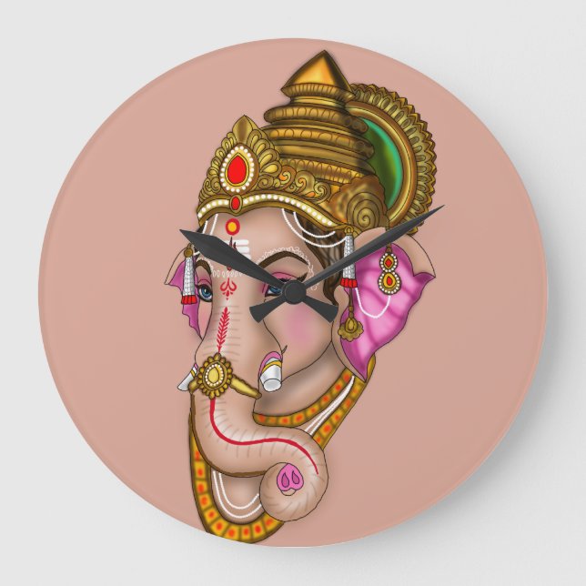 Lord Ganesha Wanduhr (Vorderseite)