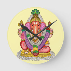 Lord Ganesha Wanduhr