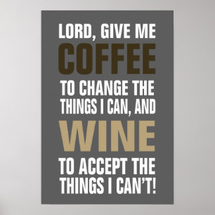 Lord gib mir Kaffee und Wein! Poster